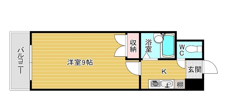 ロイヤルブリッジ 807号室 間取り