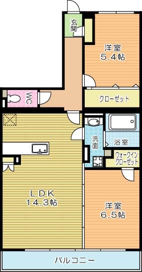 ブランノワール赤坂 503号室 間取り