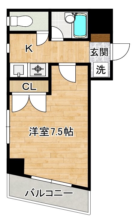 エンジョイスペースパートⅡ 301号室 間取り