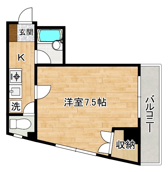 エンジョイスペースパートⅡ 606号室 間取り