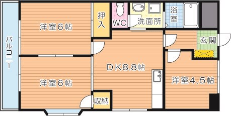 ギャラン春の町 間取り図