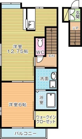 フォルテ 202号室 間取り