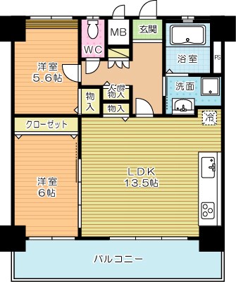 内山神岳ビル 1003号室 間取り
