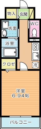 SOLUNA南小倉駅前Ⅰ（ソルーナ南小倉駅前）  702号室 間取り