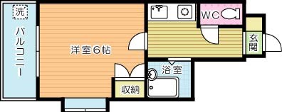 リファレンス小倉北 306号室 間取り