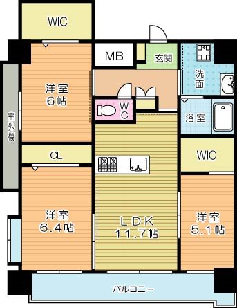 VERDE TOBATA(ヴェルデ戸畑) 602号室 間取り