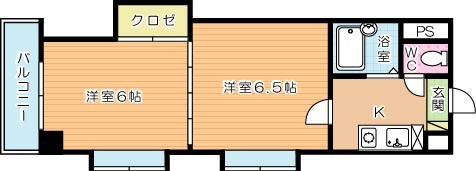 ロイヤルグランデ 1209号室 間取り