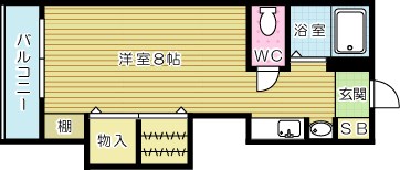 田中第８ハイツ 402号室 間取り