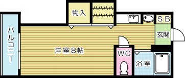 田中第８ハイツ 403号室 間取り