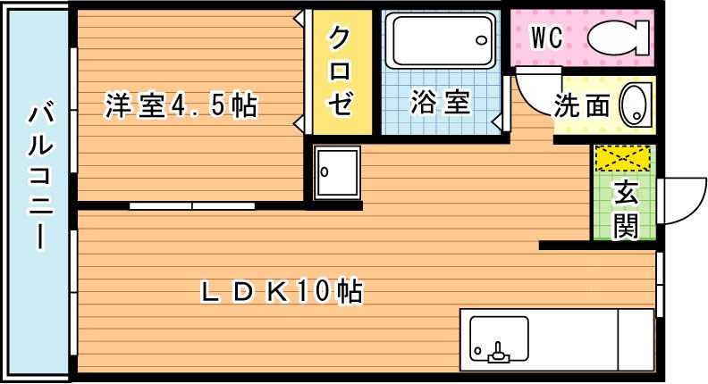 カレッジライフイシモト 間取り図