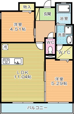 SOLUNA南小倉駅前Ⅰ(ソルーナ南小倉駅前) 306号室 間取り