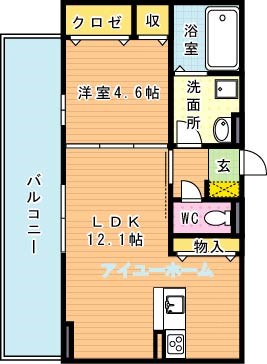 トレス本城東館 間取り図