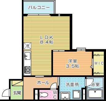 YOURMAISON萩崎町（ユアメゾン萩崎町） 105号室 間取り