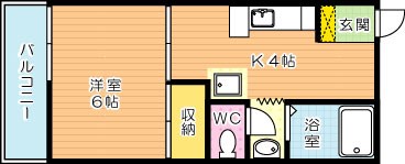 フレグランスメロディ 101号室 間取り