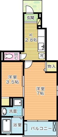 Ｔ＆ＡドリームⅡ 101号室 間取り