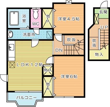 カーサ徳光Ａ 203号室 間取り