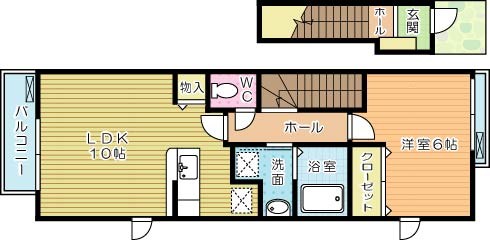 サンシャイン田原Ａ 201号室 間取り