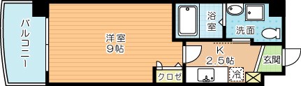 ベルガ北方 307号室 間取り