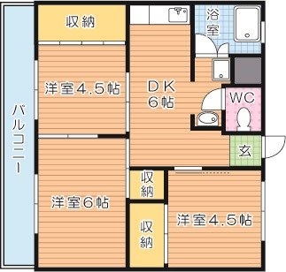 福寿ハイツ 202号室 間取り