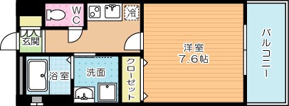 内山神岳ビル 411号室 間取り