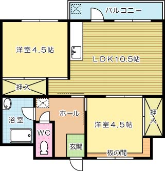 e－lux1（イーラックスワン 間取り図