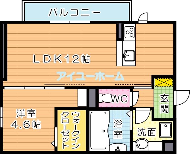 タウンコートカレラⅢ 間取り図