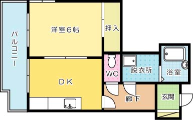 イエローマンション小倉 間取り図