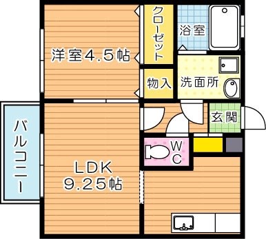 ヴィオラ楠橋 202号室 間取り