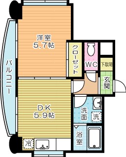 パワーズ116 202号室 間取り