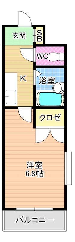 シャトレ柳町Ⅰ 406号室 間取り