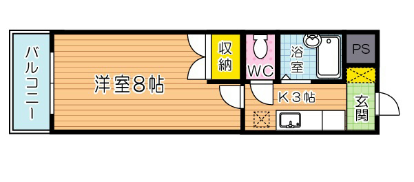 ＲＩＳＯ到津（リーゾ到津）  603号室 間取り
