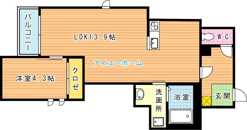 REGALEST折尾（レガリスト折尾） 間取り図