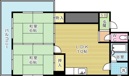 ＴＫＢＬＤⅡ　 402号室 間取り