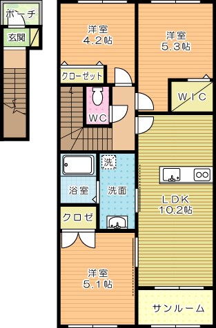 ファミールS 間取り図