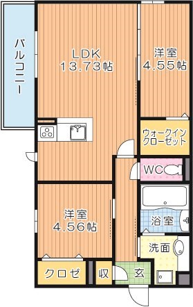 Polonia Wakamatsu　A棟（ポロニア若松） 301号室 間取り