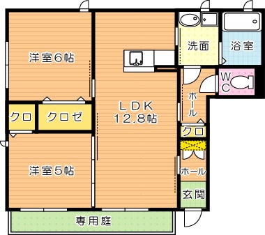 プリヴェーラⅡ　 間取り図