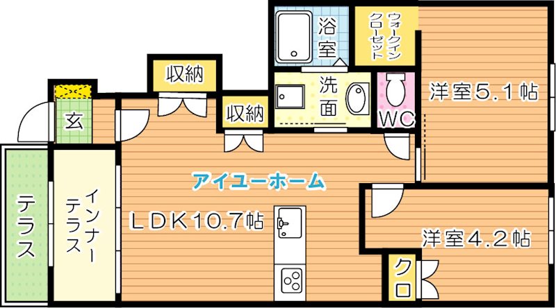 グレイスハイツ太閤 105号室 間取り
