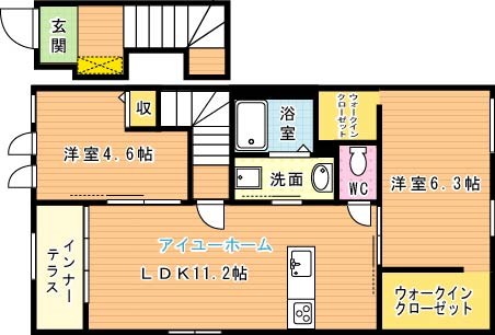グレイスハイツ太閤 206号室 間取り