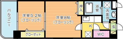 木下鉱産ビルⅢ  406号室 間取り