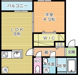 ＬａＬｕｃｅ黒住(ラルーチェ黒住) 202号室 間取り