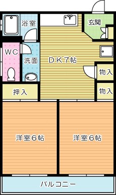 片野レジデンス  間取り図