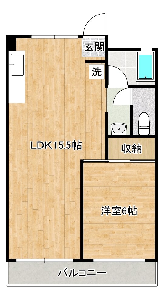 ディアライフ千防 306号室 間取り