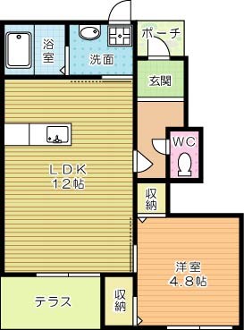 エスプランティ　SGK 103号室 間取り