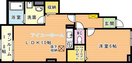 ニューシャルマンⅡ 102号室 間取り