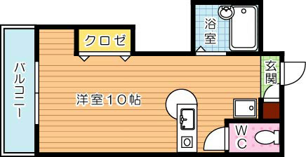 陣山ハイマート 403号室 間取り