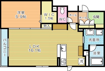 ＳｈａＭａｉｓｏｎ　Ｌａ　Ｒｅｎａｉｓｓａｎｃｅ(シャーメゾン　ラ　ルネッサンス) 間取り図