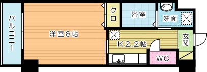 サンシャイン妙見表参道 303号室 間取り