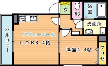 Felice枝光（フェリーチェ枝光） 間取り図