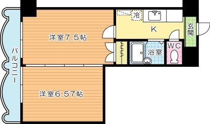 ロイヤルトレンディ 303号室 間取り