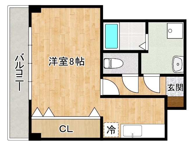 パークコート三萩野 401号室 間取り